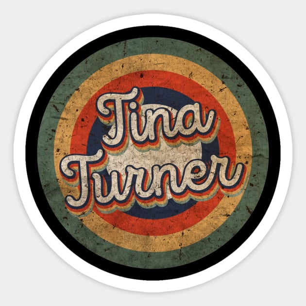 Tina Name Personalized Turner Vintage Retro 60s 70s Birthday Gift Sticker by Romantic Sunset Style